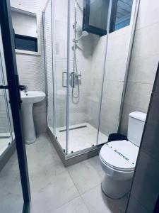 Koupelna v ubytování Neversea house