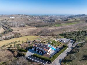 an aerial view of a house in a field at Apartment Alba Marina by Interhome in Citta' Sant'Angelo