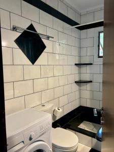 Koupelna v ubytování -Tsiakos Apartment- in Vryses