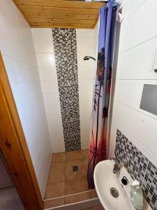 Koupelna v ubytování Chatky U Františka Máchovo jezero