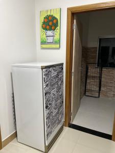 Kuchyň nebo kuchyňský kout v ubytování 5G Lugar Nobre