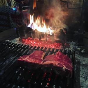 Gril dostupný pro hosty v bed and breakfast