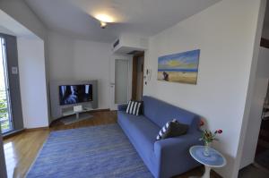 TV a/nebo společenská místnost v ubytování Alessia Apartments-top location and garage parking