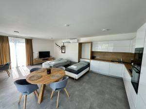 TV a/nebo společenská místnost v ubytování Apartmán Ústí