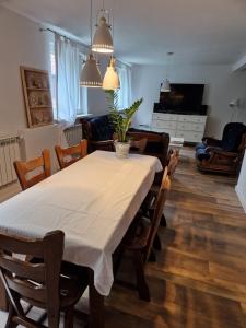 Χώρος καθιστικού στο Apartament u Zdrojka