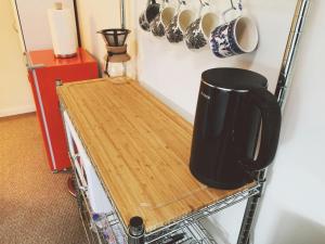 a coffee maker on a rack in a kitchen at Blackhawks Nest in Livingston