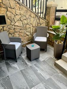 Predel za sedenje v nastanitvi Iris Chic Residence