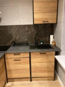 Η κουζίνα ή μικρή κουζίνα στο Kawalerka Centrum Bydgoszcz 2