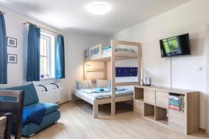 TV a/nebo společenská místnost v ubytování Apartmán "U nás doma" v chatě ALFA Černý Důl