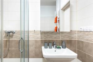 Koupelna v ubytování Apartmán "U nás doma" v chatě ALFA Černý Důl