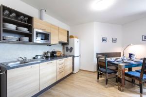 Kuchyň nebo kuchyňský kout v ubytování Apartmán "U nás doma" v chatě ALFA Černý Důl