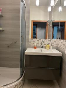 Kúpeľňa v ubytovaní Apartament Śliwka na Monte + 28 fotografií