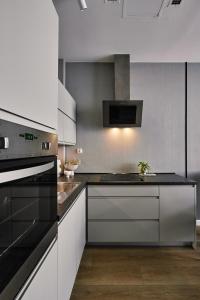 Kuchnia lub aneks kuchenny w obiekcie Wielopole17 Max Apartment with AC
