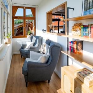 Posezení v ubytování Eggert Alm Apartments