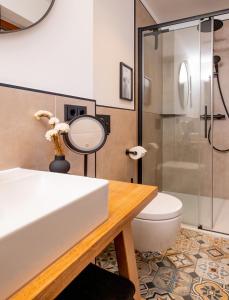 Koupelna v ubytování Eggert Alm Apartments