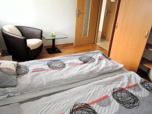 Łóżko lub łóżka w pokoju w obiekcie Apartment in Mi dzyzdroje near Sandy Beach