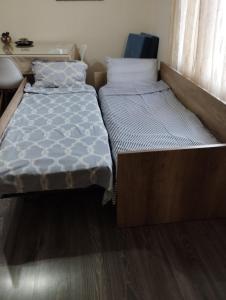 Posteľ alebo postele v izbe v ubytovaní Meteora quiet house
