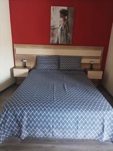 Postel nebo postele na pokoji v ubytování Meteora quiet house + 39 fotografií