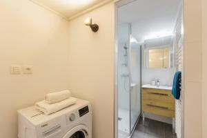 Et badeværelse på Résidence Grand Roc - Ancolies 217 - Happy Rentals