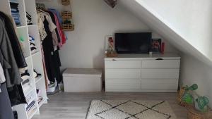 Μια τηλεόραση ή/και κέντρο ψυχαγωγίας στο Bel appartement 10 min de Paris