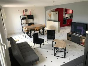 Kuchyň nebo kuchyňský kout v ubytování Maison de campagne