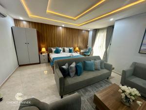 Ruang duduk di Choice Grande Lagos
