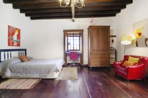 Postel nebo postele na pokoji v ubytování Casita Canaria