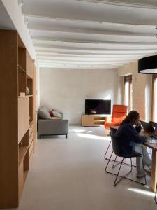 Μια τηλεόραση ή/και κέντρο ψυχαγωγίας στο Apartamento Colon