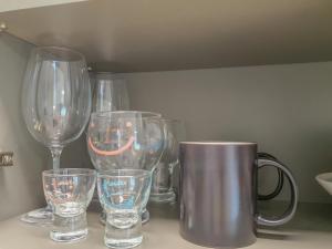 a group of wine glasses sitting on a counter at Exclusive use of the entire studio in Goyang +12 photos