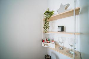 Korkyra Harbour Rooms的厨房或小厨房