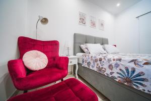 Korkyra Harbour Rooms客房内的一张或多张床位