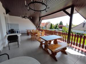 Balkon lub taras w obiekcie Havasi Üdülőház