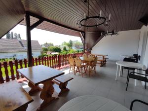 Balkon lub taras w obiekcie Havasi Üdülőház