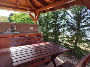 Balkon lub taras w obiekcie Havasi Üdülőház