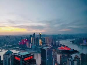 重庆景观或在酒店看到的城市景观