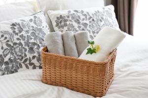 Ένα ή περισσότερα κρεβάτια σε δωμάτιο στο ハイクレスト中野201