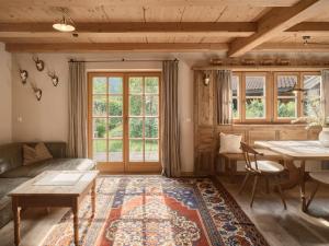 Posezení v ubytování Chalets Huber