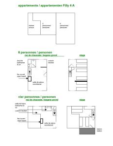 Plantegningen på Gîte Filly 4A2 - 6 pers.