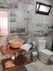Koupelna v ubytování Hostal Aires del Mar