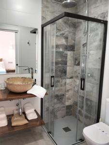 Koupelna v ubytování Hostal Aires del Mar