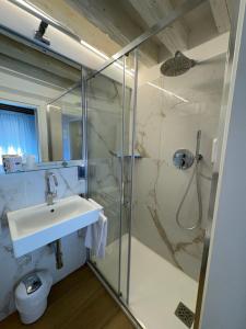 Koupelna v ubytování Hotel Adriatico