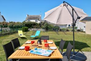 Zahrada ubytování LocaLise - M19 - Ty Mervent - Maison avec jardin clos - A 2 pas de la plage - animaux admis - wifi inclus - draps inclus