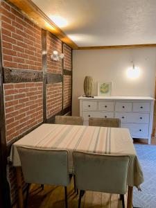 Posezení v ubytování Ferienwohnung in historischer Mühle