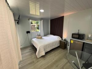 Postel nebo postele na pokoji v ubytování Cedro lodge