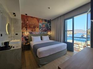 Voodi või voodid majutusasutuse Nireus Hotel toas
