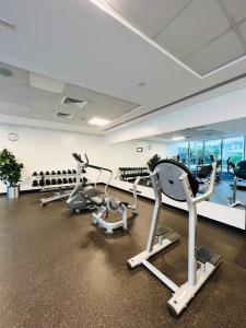 Fitness centrum a/nebo fitness zařízení v ubytování Vacay Lettings - Silverene - Next to Marina Mall with Amazing Marina View