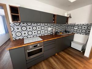 Kuchyň nebo kuchyňský kout v ubytování Apartman 7 Plesivec + 6 fotografií