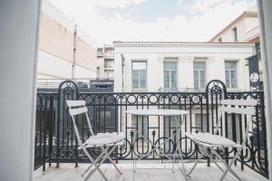 Balkón nebo terasa v ubytování Downtown Suites by Athens Tower