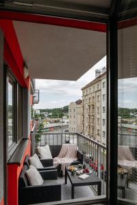 Balkón alebo terasa v ubytovaní Prague Days - Bright Apartment - Balcony - Private Parking