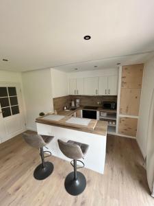 Dapur atau dapur kecil di Ferienwohnung an der Nordsee